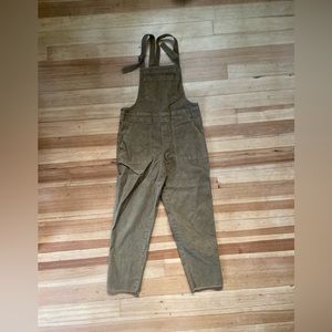 Aerie Corduroy Overalls In Tan